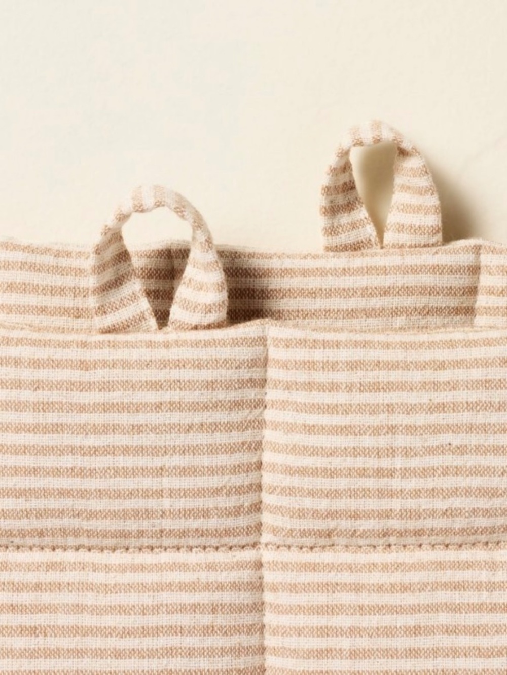 2pc Striped Potholder Set Natural Stripe - Hearth & Hand Magnolia - Picture 3 of 6
